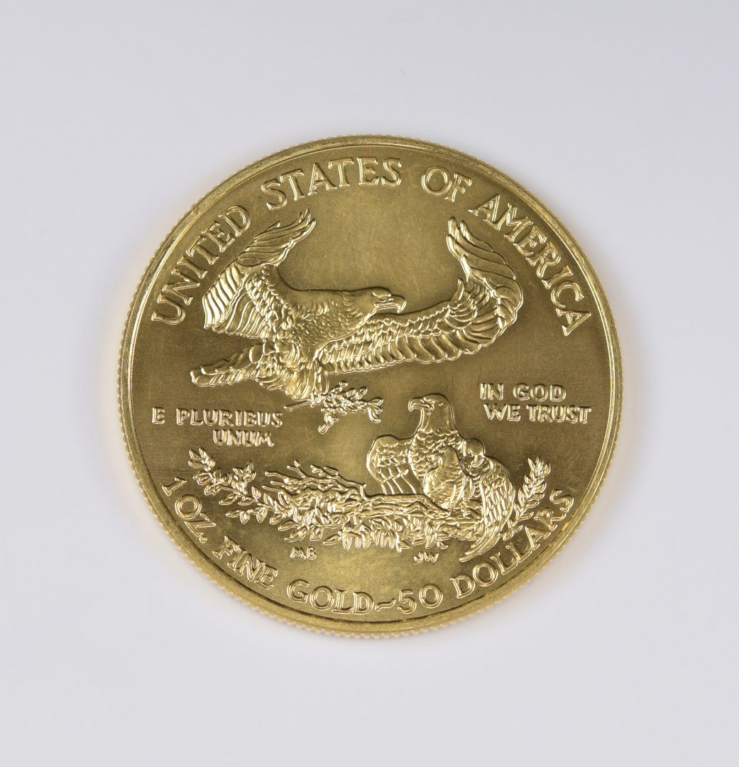 Lot 983: 1 oz 22K American Gold Eagle Coin, 2008