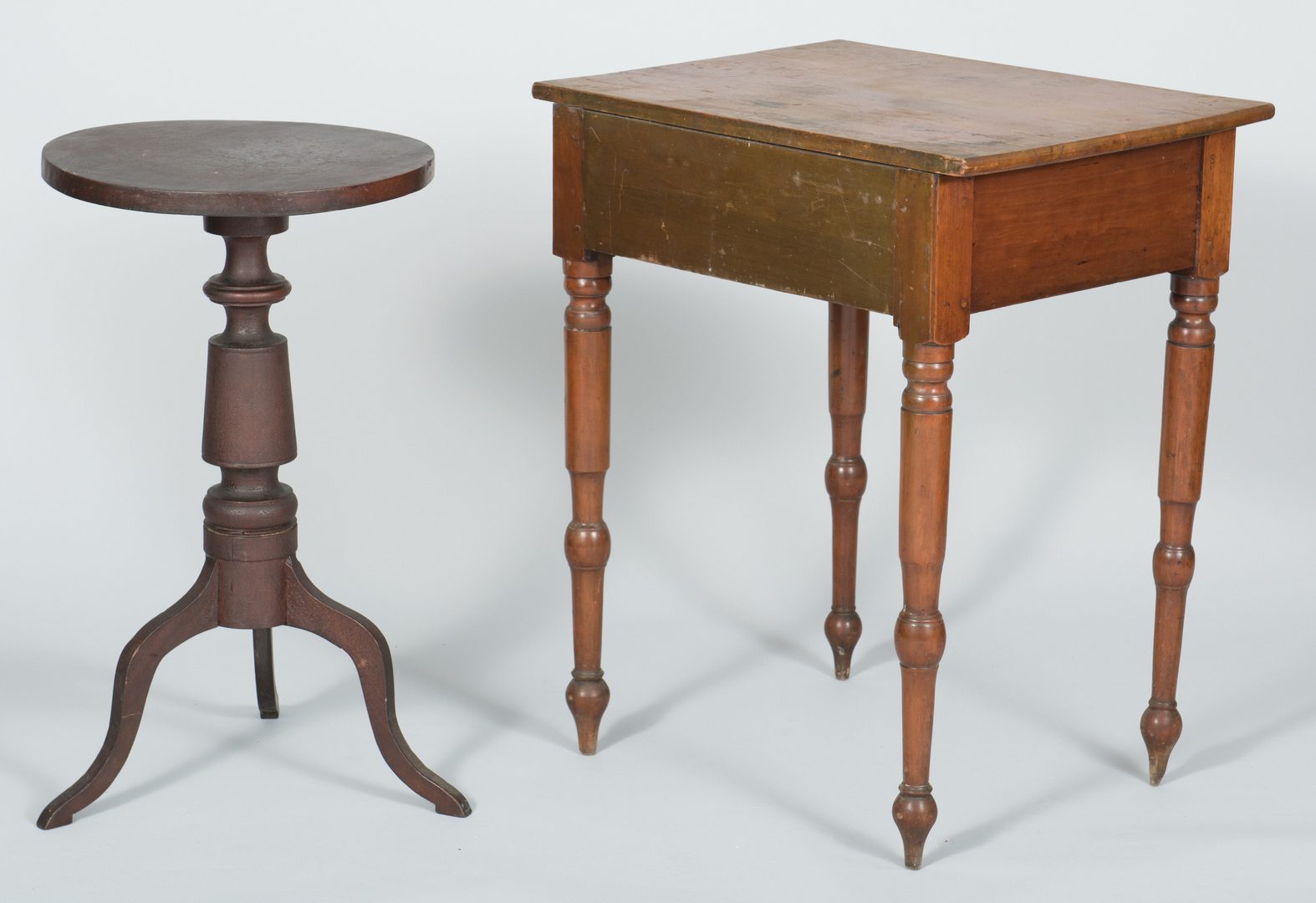 Lot 121: Middle TN Work Table and Candle Stand