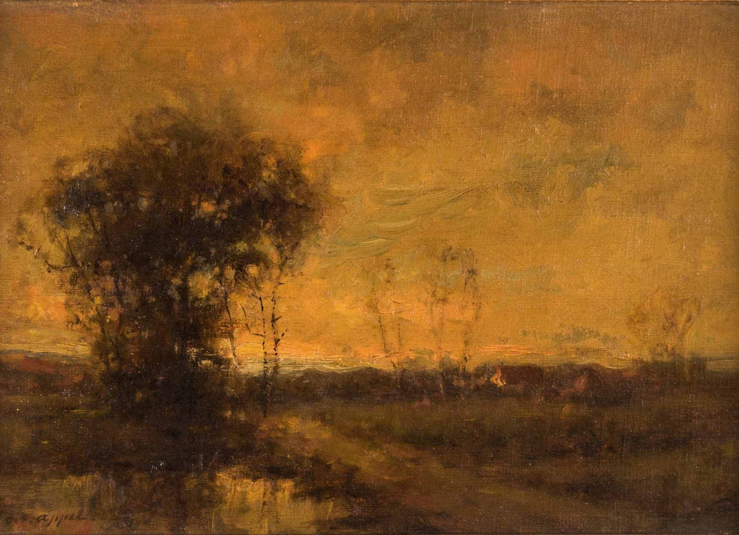 Lot 155: Charles Appel oil landscape