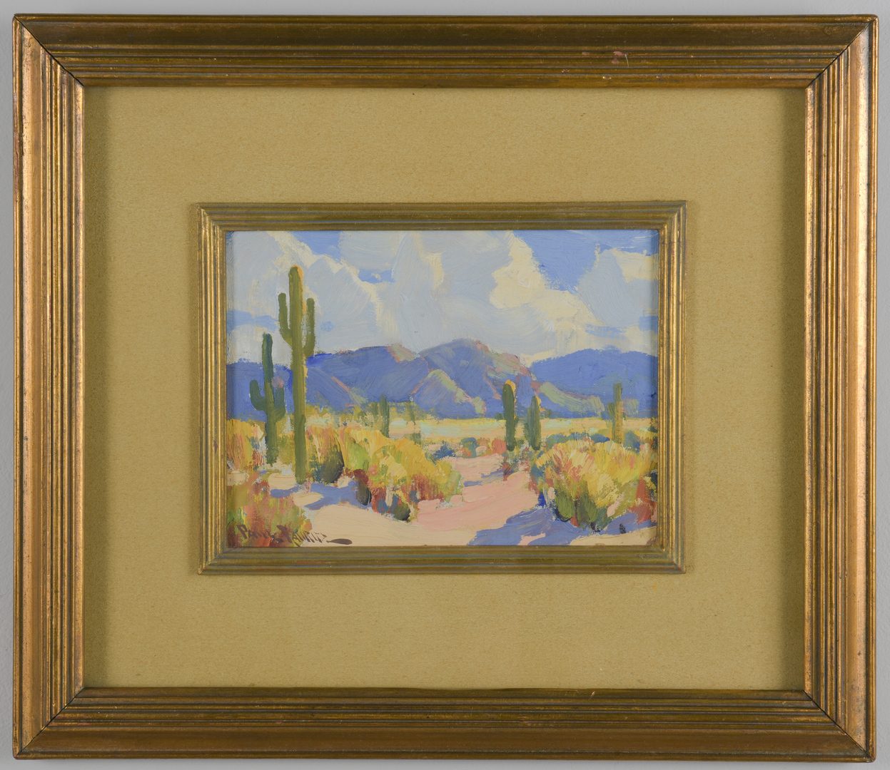 Lot 164: Paul Lauritz, O/B, Desert Landscape