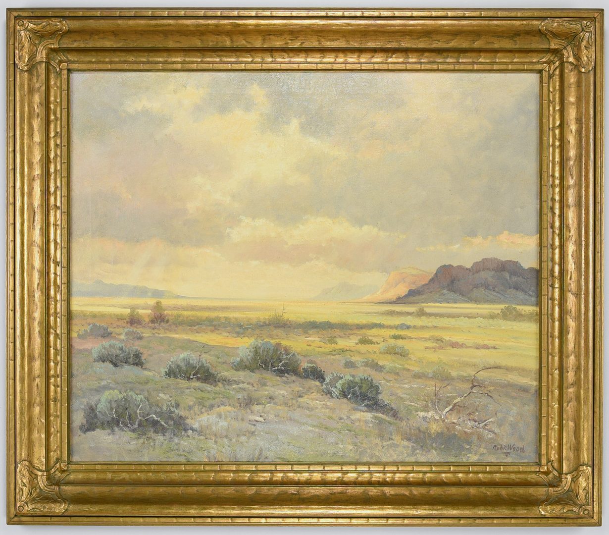 Lot 165: Robert Wood New Mexico Landscape Oil Painting
