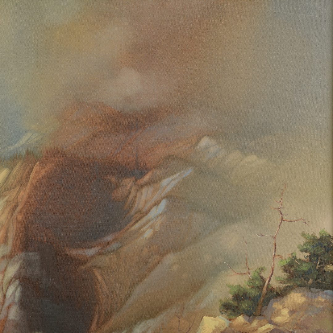 Lot 168: Charles Rhinehart Oil on Canvas Landscape