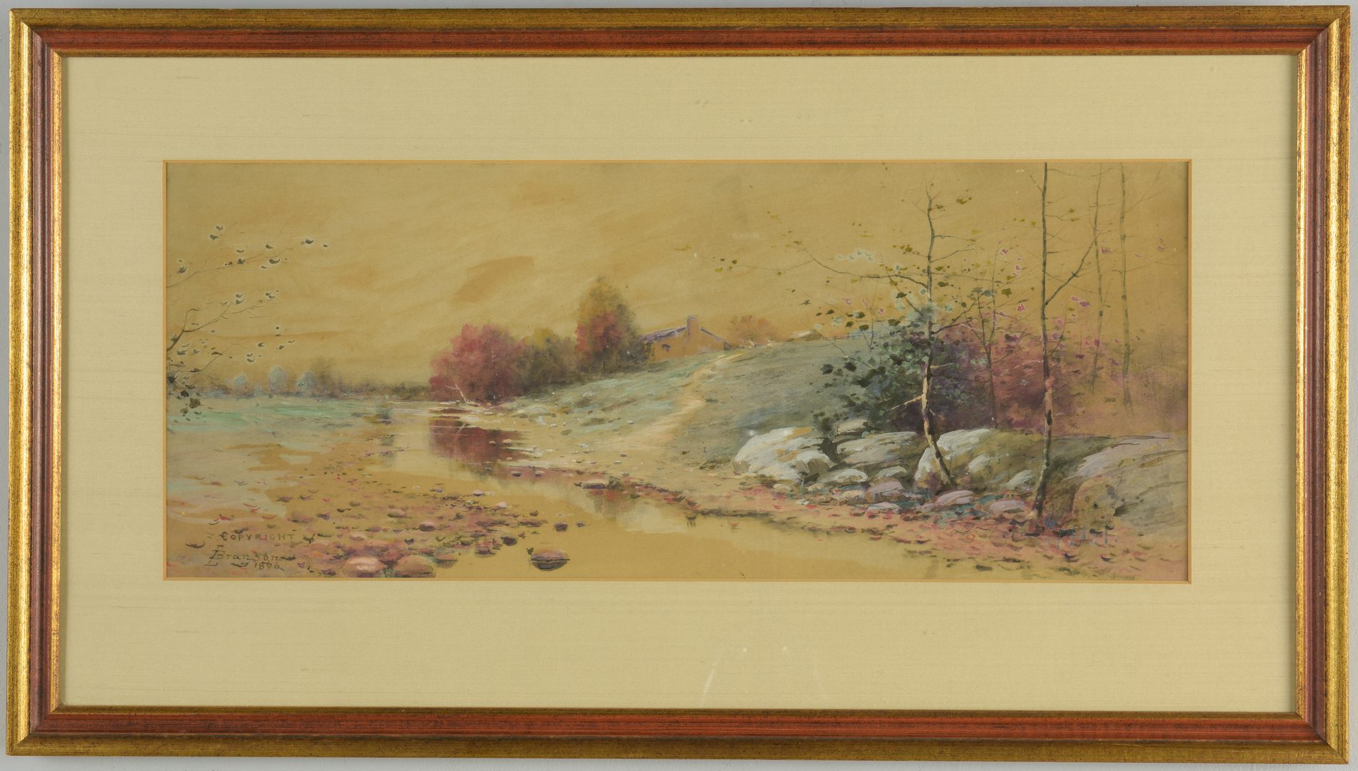 Lot 177: L. Branson Watercolor Landscape