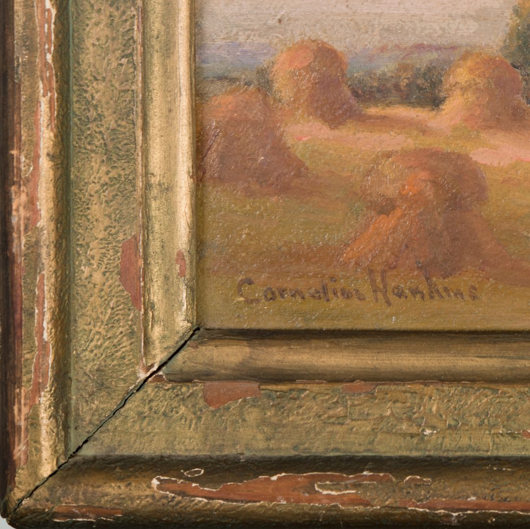 Lot 185: Cornelius Hankins Haystack Painting