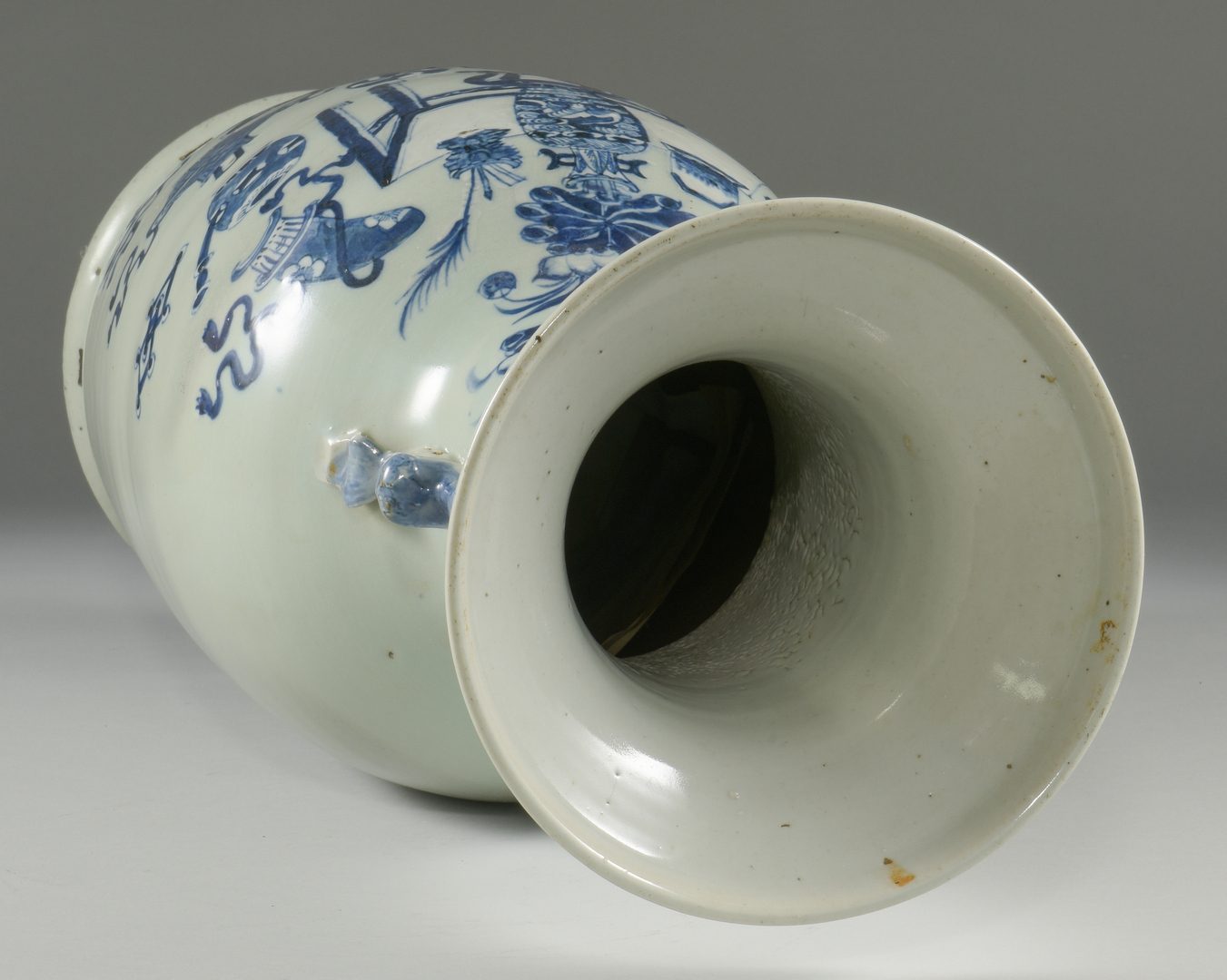 Lot 21: Chinese Blue & White Porcelain Floor Vase