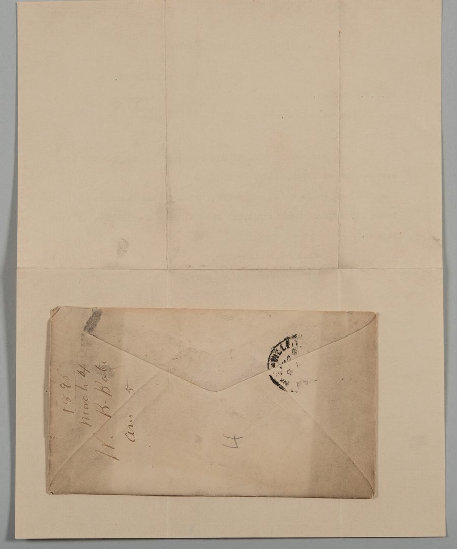 Lot 221: CSA Genls. letters to J. B. Lindsley: Stewart, Wheeler, Bate