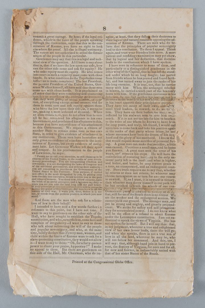 Lot 234: TN Civil War Broadside, Pamphlet, Letter