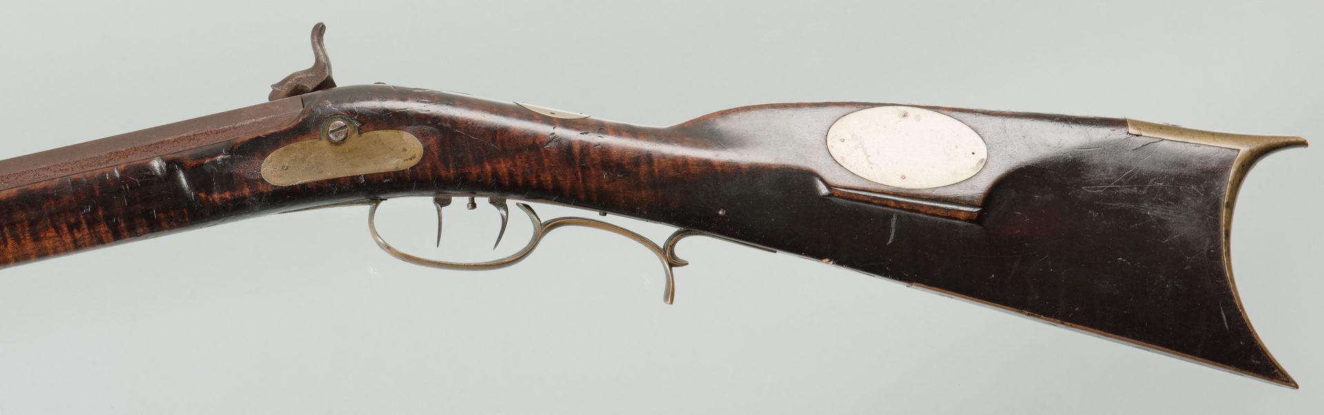 Lot 242: J M Burns Marked Long Rifle, .30 Cal.