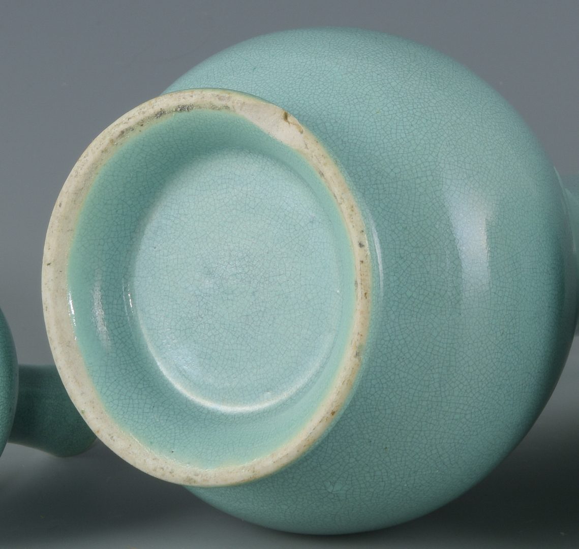 Lot 269: 4 Chinese Porcelain Bottle Vases w/ Stands