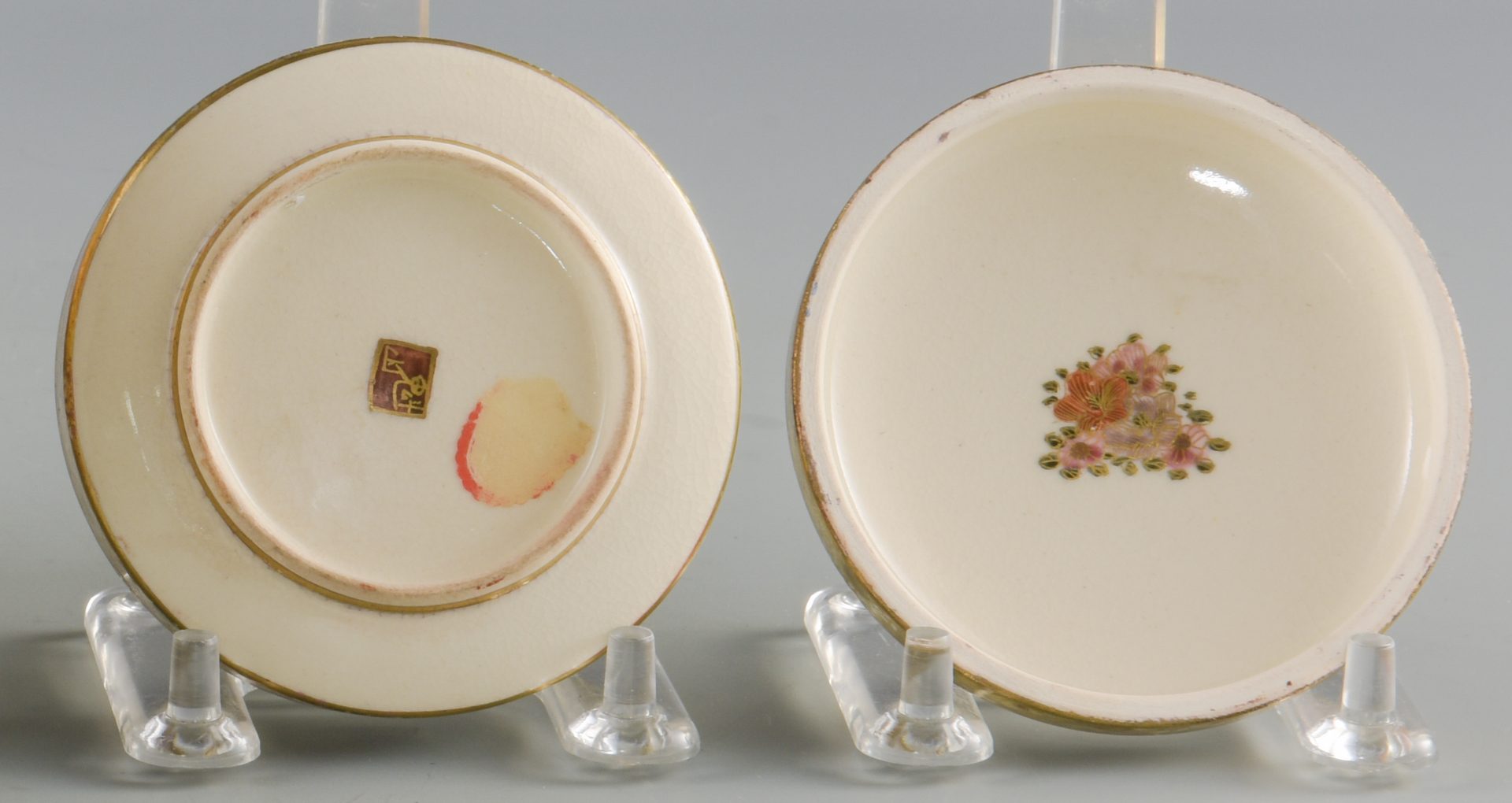 Lot 275: 3 Japanese Satsuma Porcelain Items