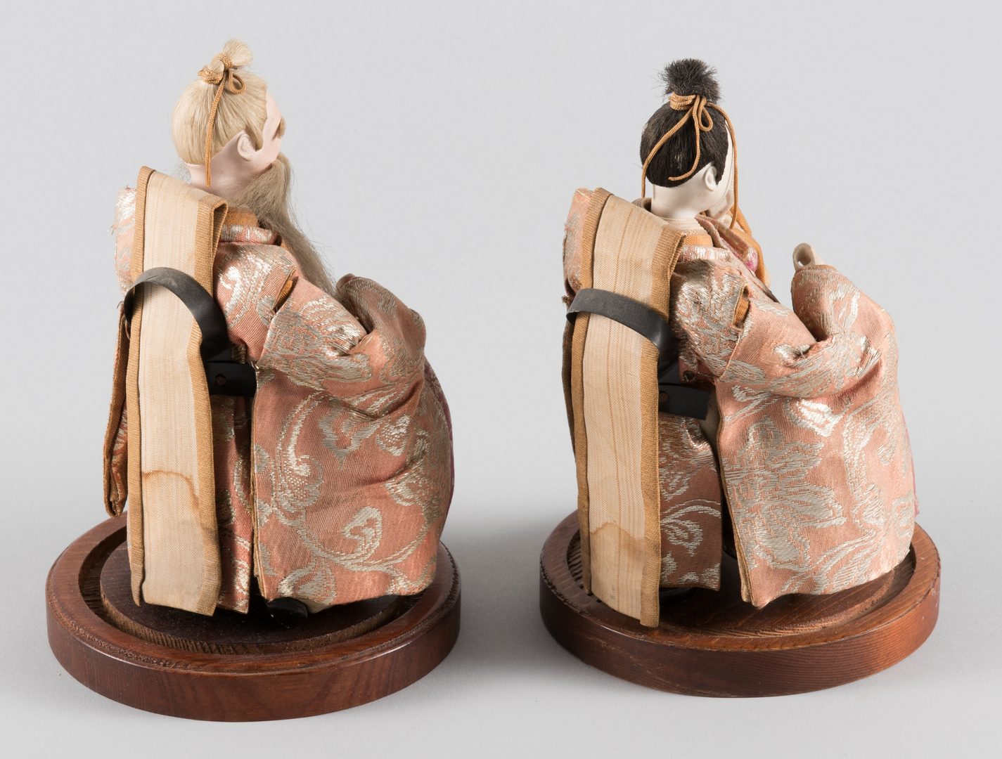 Lot 276: Japanese Kabuki and Emperor Dolls w/ accoutrements