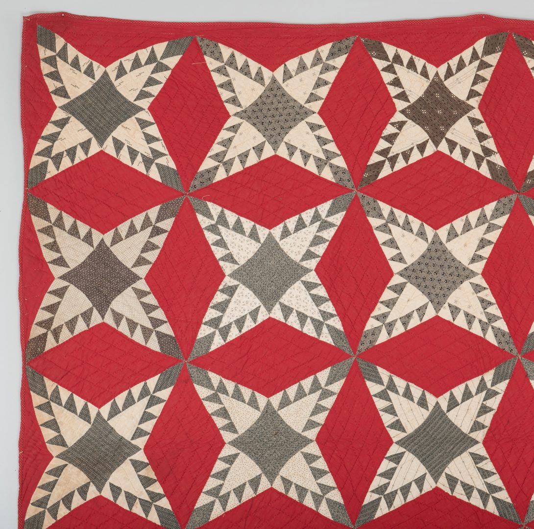 Lot 296: 3 Middle TN Pieced Cotton Quilts