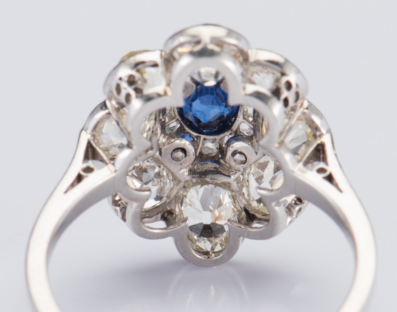 Lot 311: Vintage Diamond Sapphire Ring
