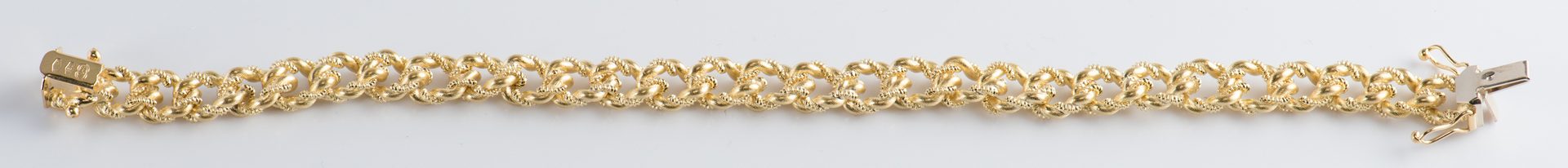 Lot 317: 18K Italian Gold Link Bracelet
