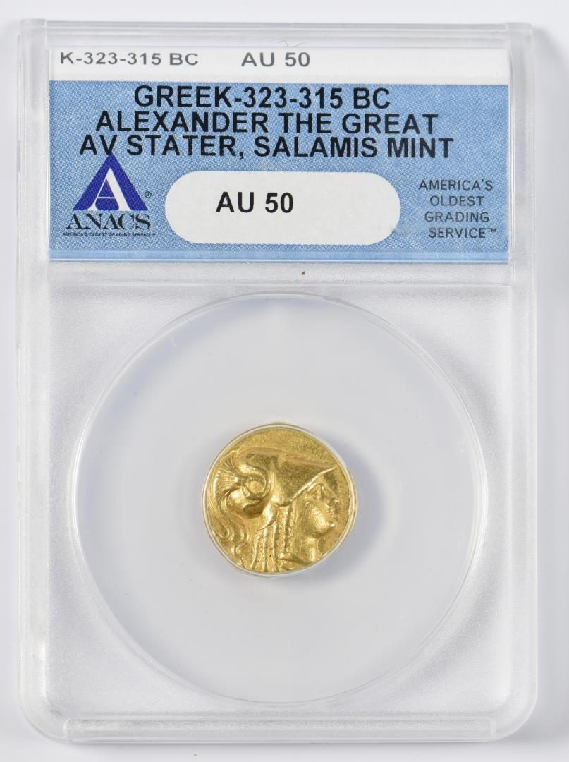 Lot 331: Alexander the Great AV Stater Coin, Salamis Mint