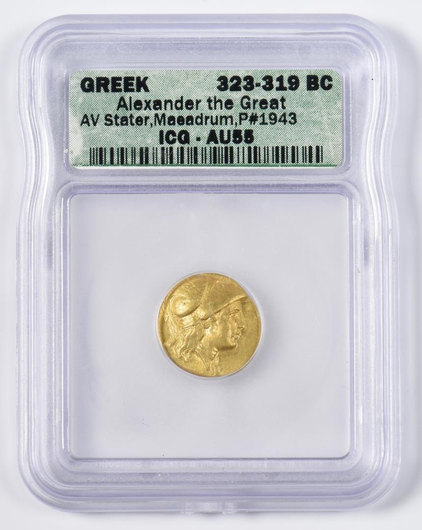 Lot 338: Alexander the Great AV Stater, Maeadrum Mint