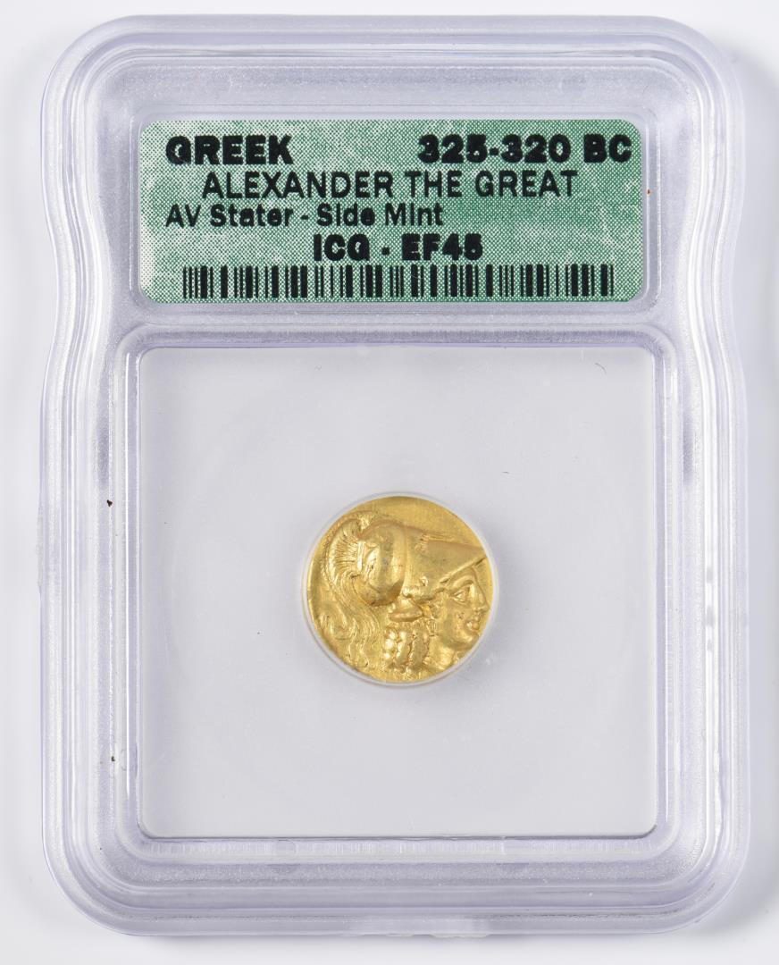 Lot 350: Alexander the Great AV Stater, Side Mint