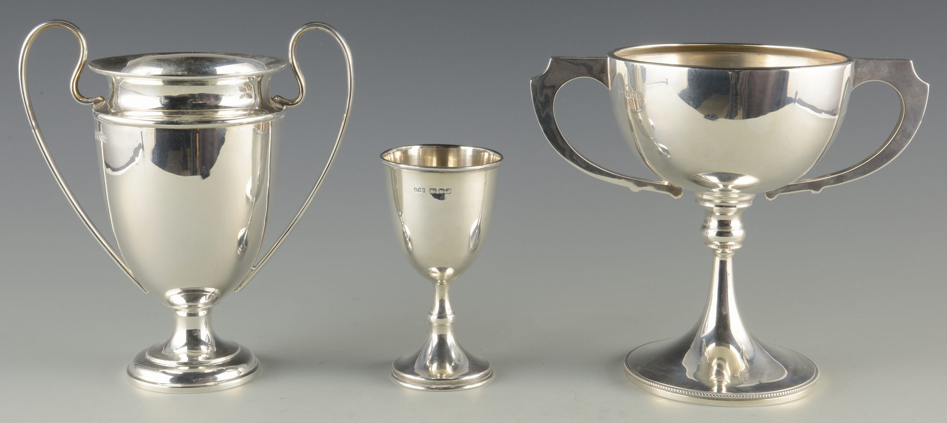 Lot 363: 3 Sterling cups inc. Trophy Cups