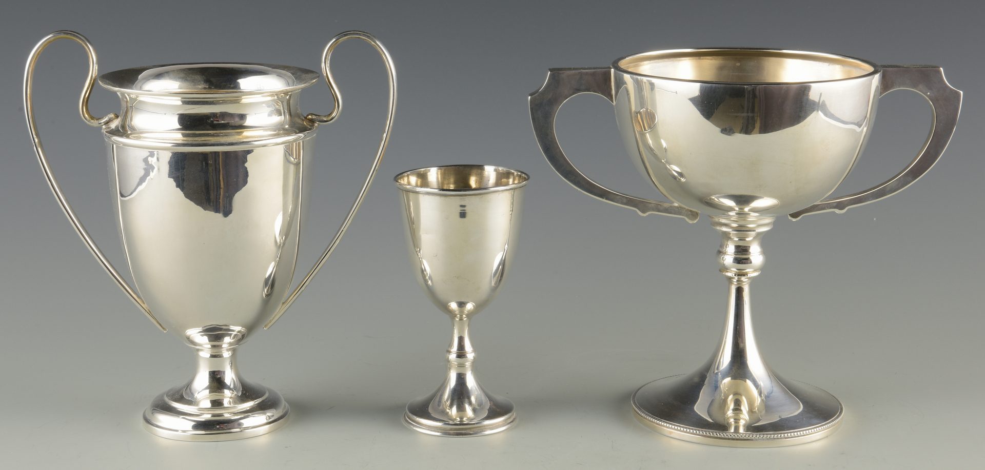 Lot 363: 3 Sterling cups inc. Trophy Cups