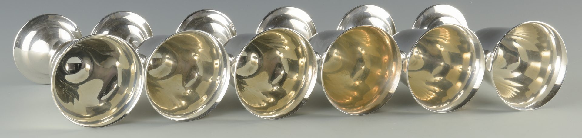 Lot 382: 12 International Sterling Silver Goblets