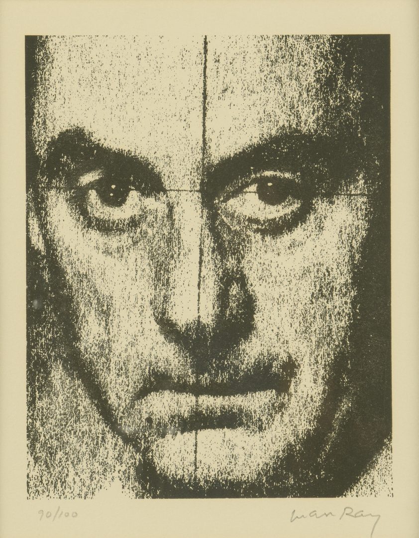 Lot 401: Man Ray Screen Print, Self Portrait