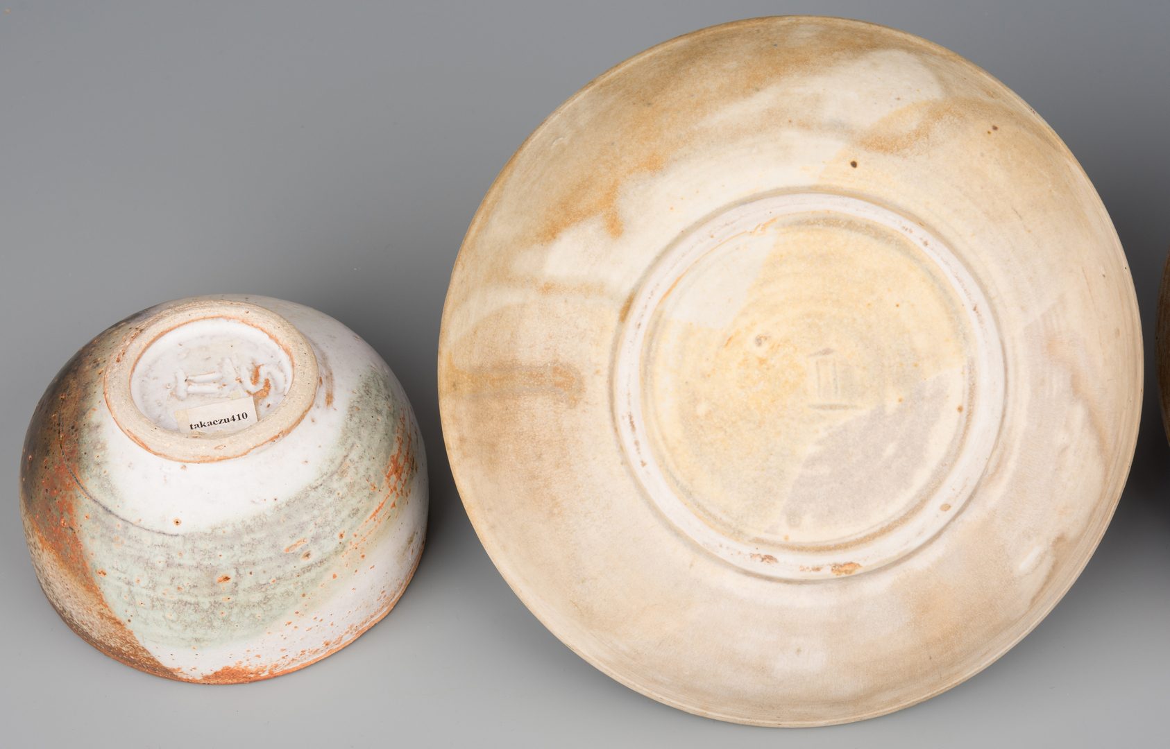 Lot 407: Toshiko Takaezu, 3 Small Pottery Vessels