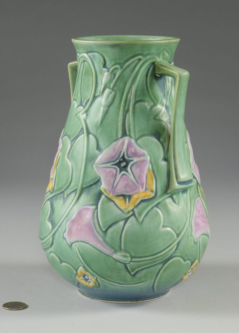 Lot 413: Roseville Morning Glory Vase