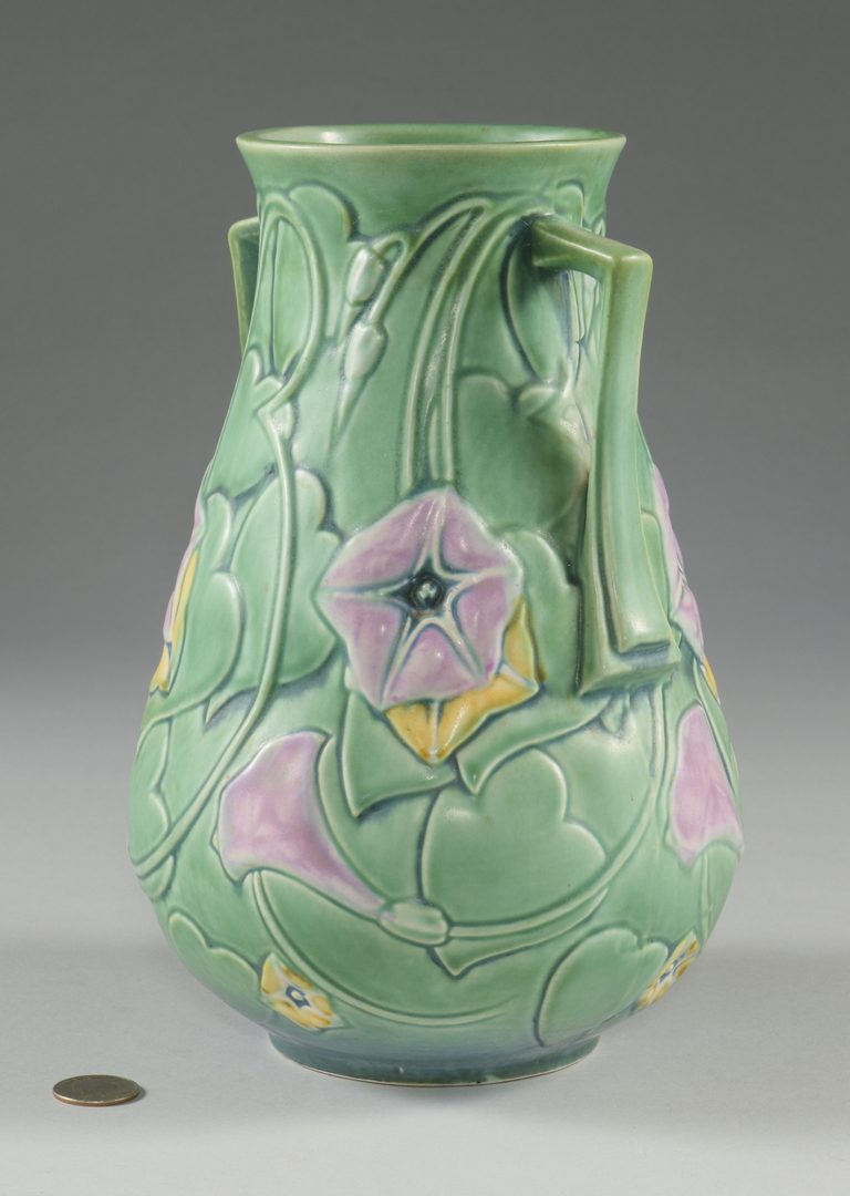 Lot 413: Roseville Morning Glory Vase