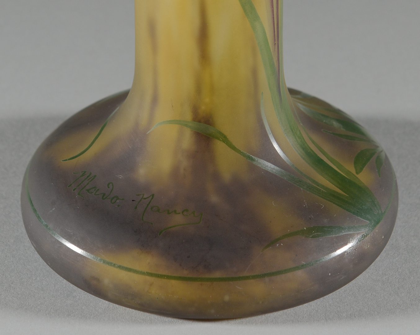 Lot 417: French Art Nouveau Glass Vase