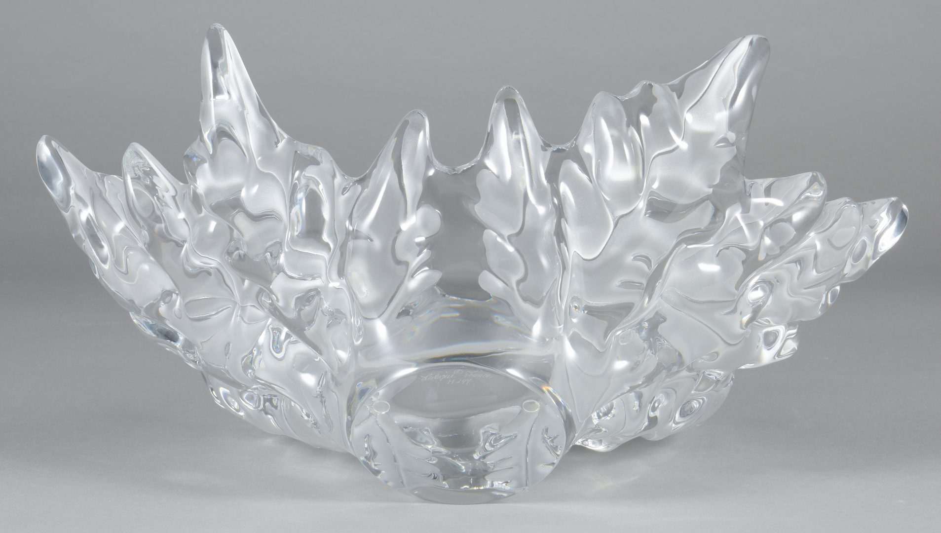 Lot 419: Lalique "Champs Elysee" Crystal Center Bowl