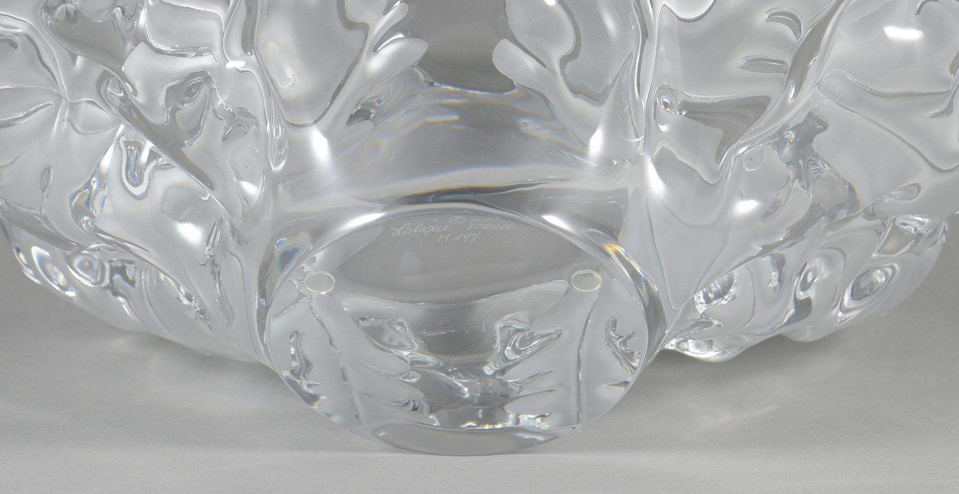 Lot 419: Lalique "Champs Elysee" Crystal Center Bowl