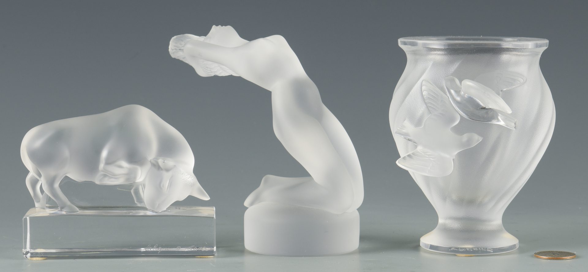 Lot 420: Group of Lalique Glassware, 10 pcs