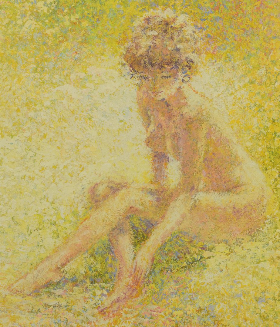 Lot 433: Louis Fabien Oil on Canvas Nude