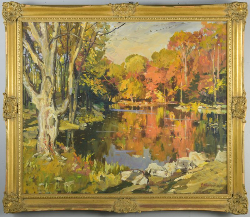 Lot 440: G. Cherepov Autumn Landscape
