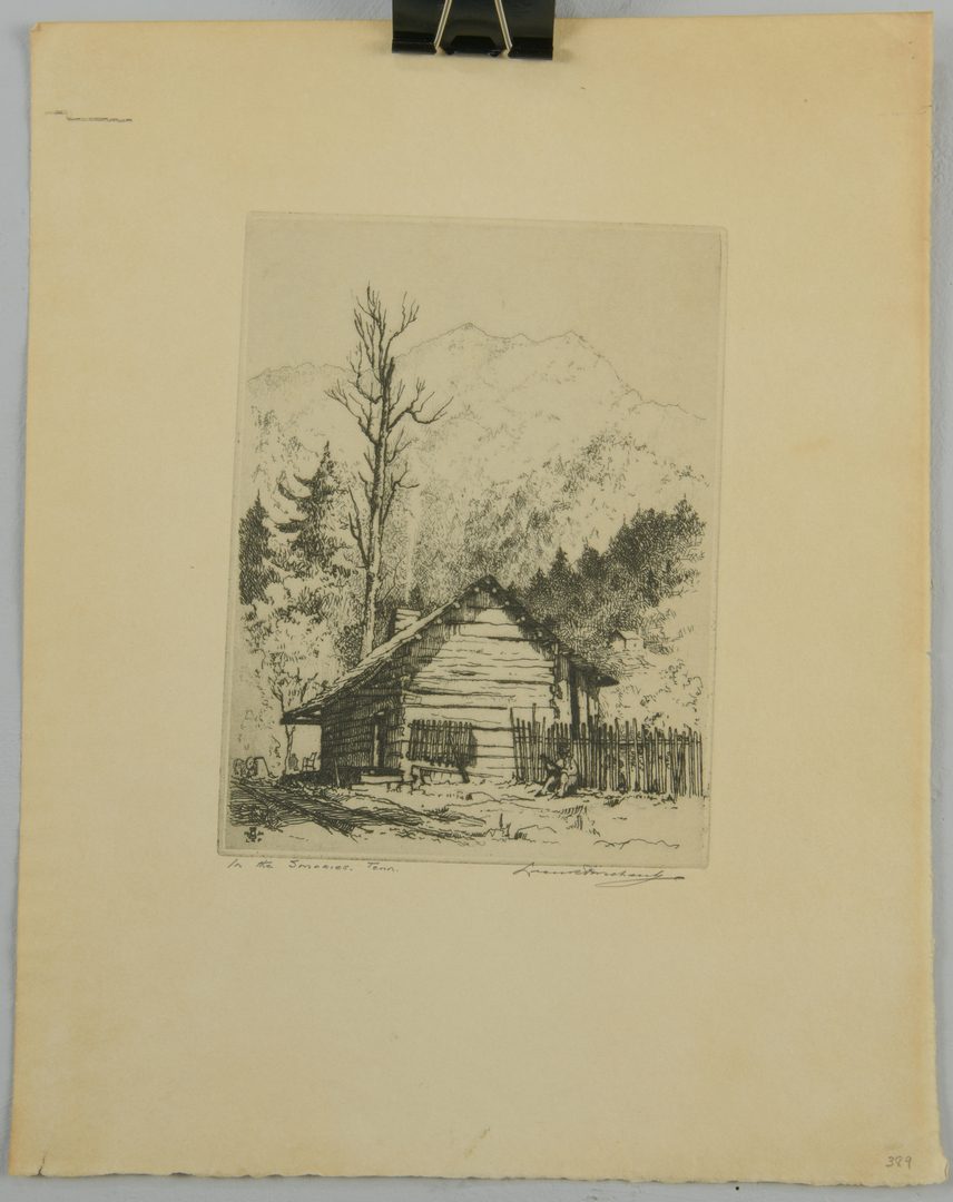 Lot 454: 6 Smoky Mtn. Etchings: Cady, Pescheret, and Wray