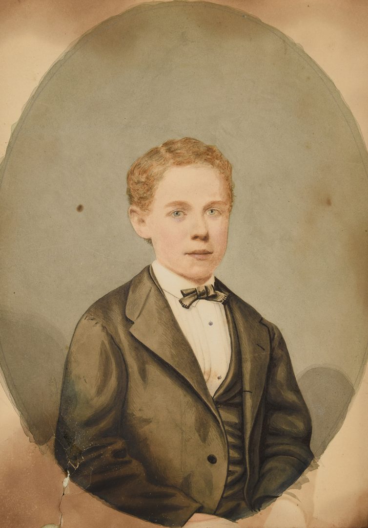 Lot 457: John Wood Dodge Portrait of a Boy