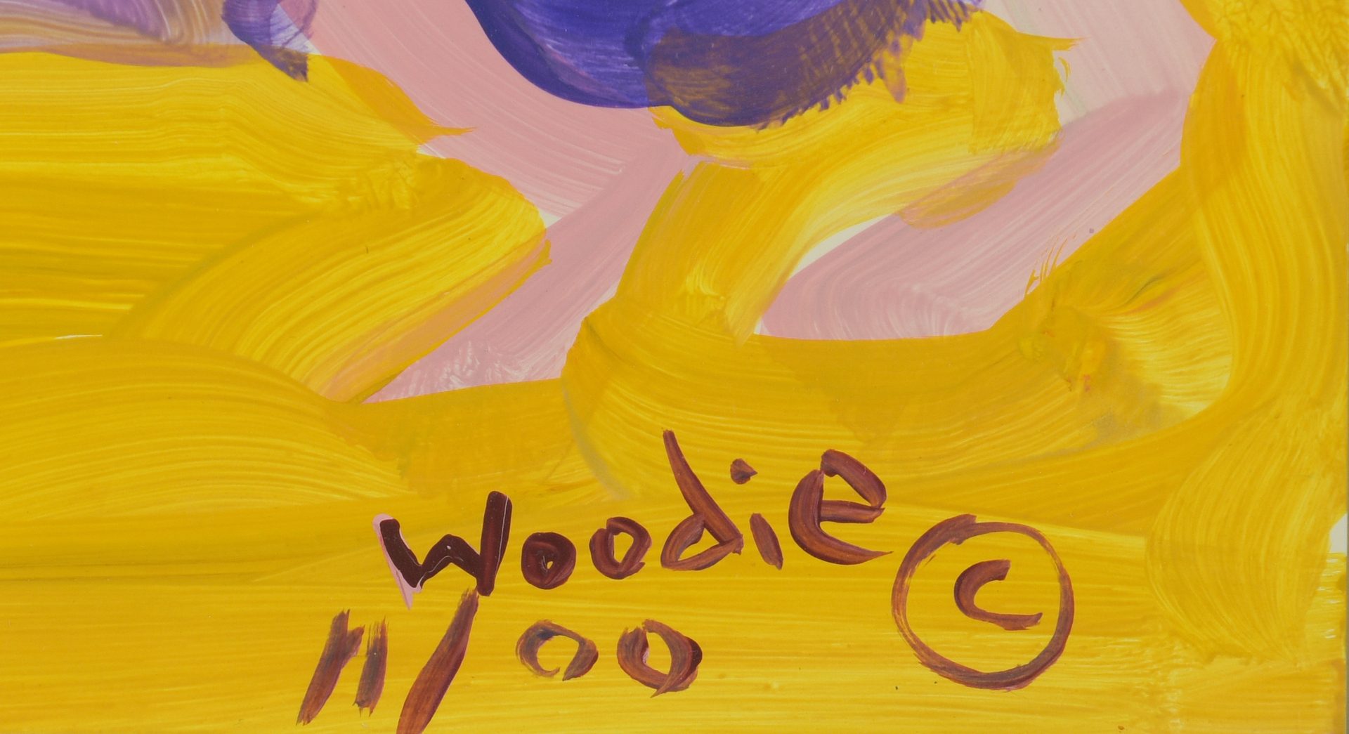 Lot 479: Woodie Long painting, Jump Rope