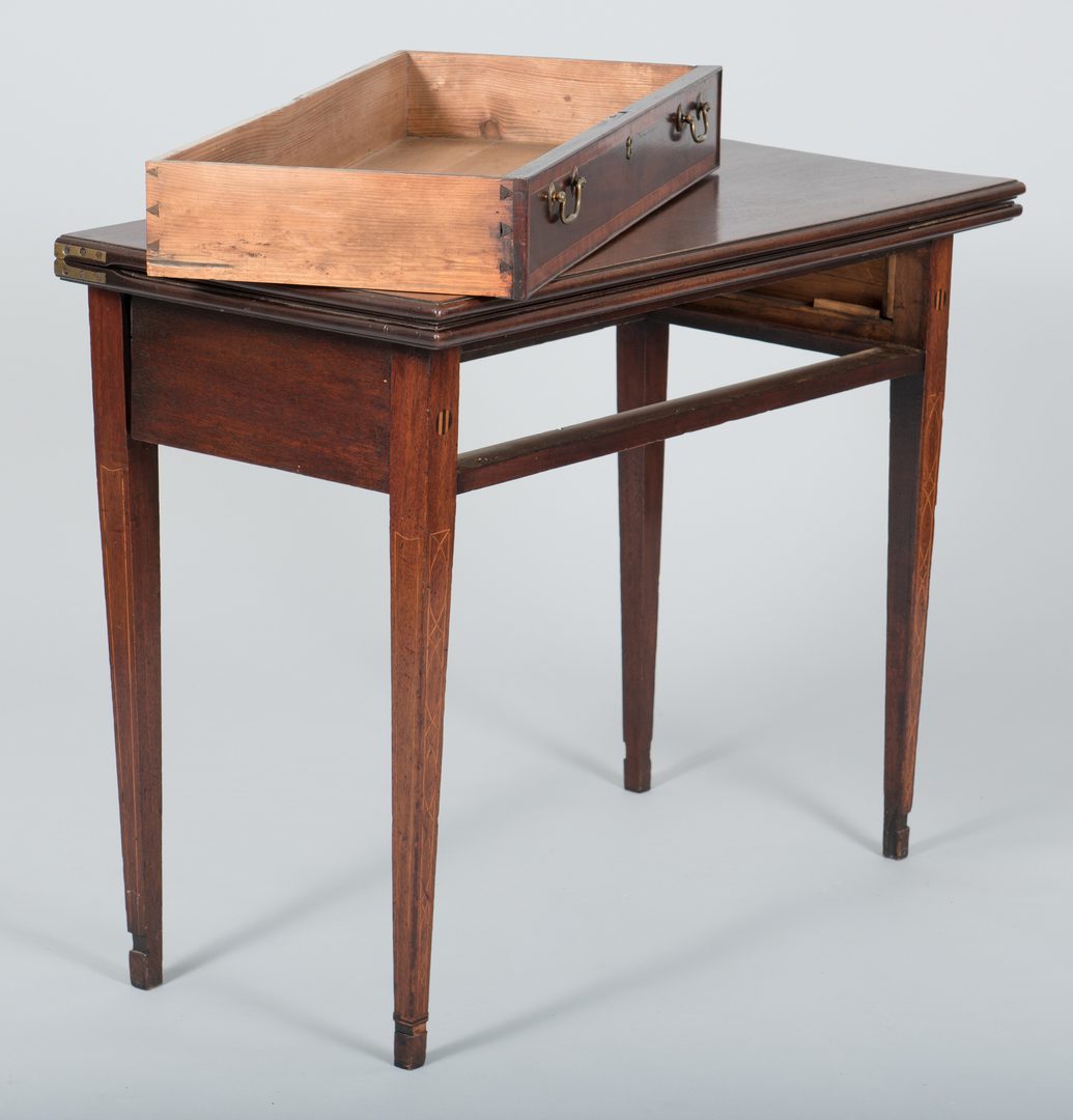 Lot 492: Card Table with Pitch Inlay
