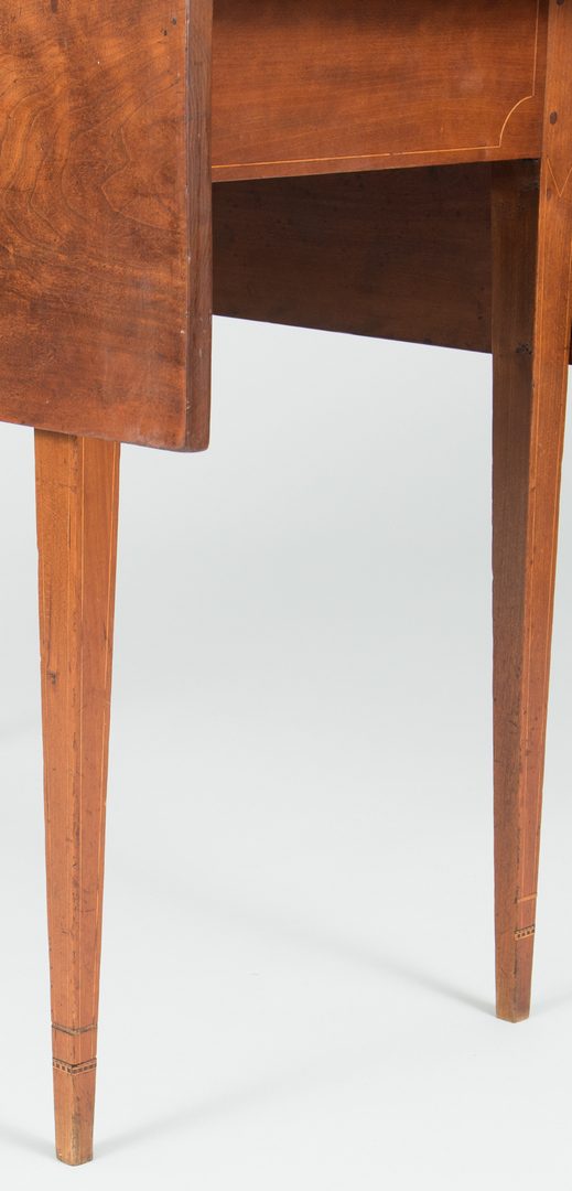 Lot 498: Southern Cherry Inlaid Pembroke Table