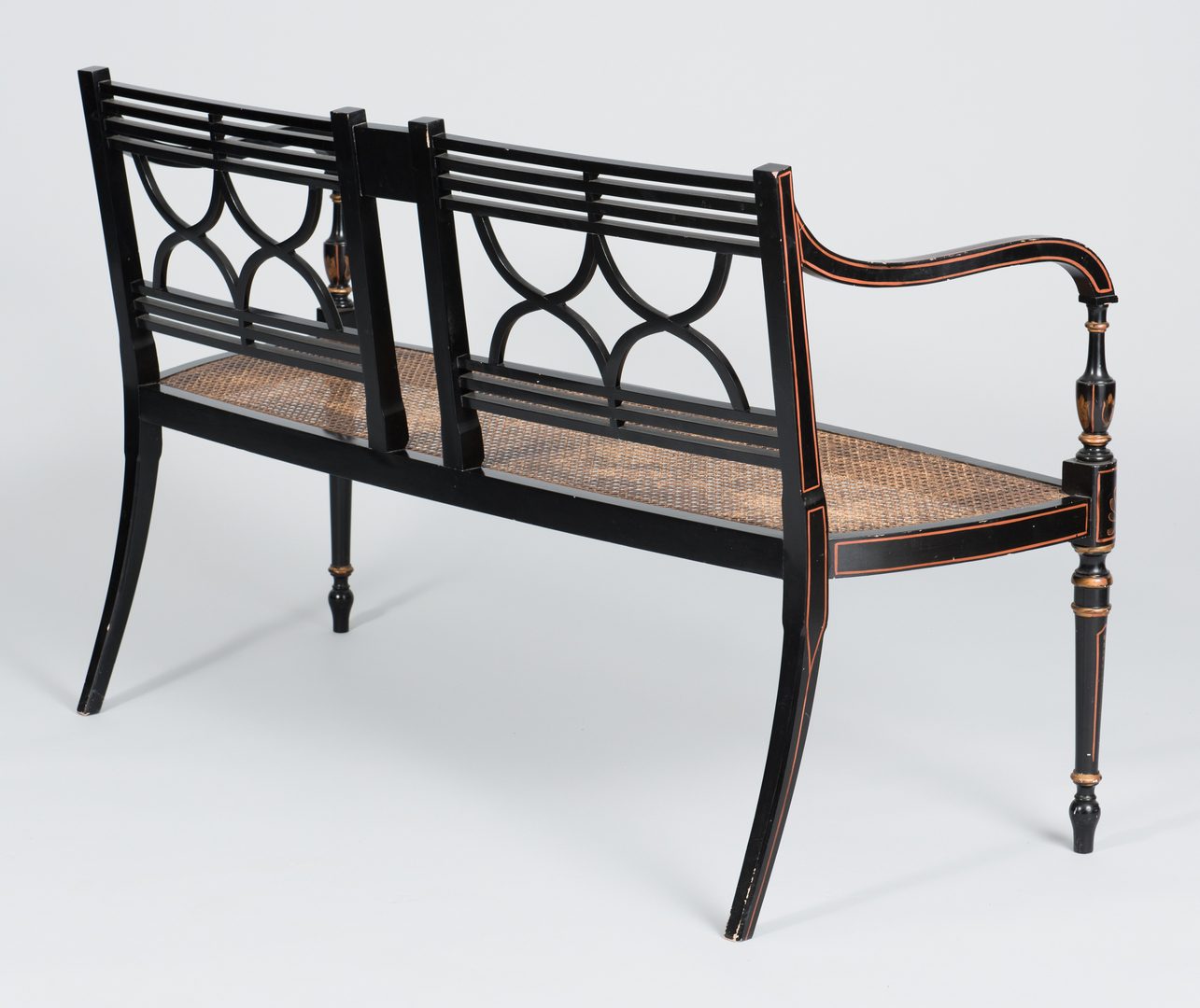 Lot 505: Regency Style Settee & Chair