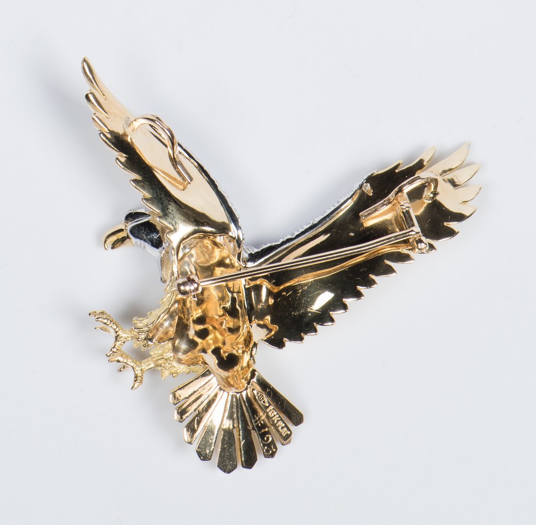 Lot 50: Rosenthal American Eagle Brooch