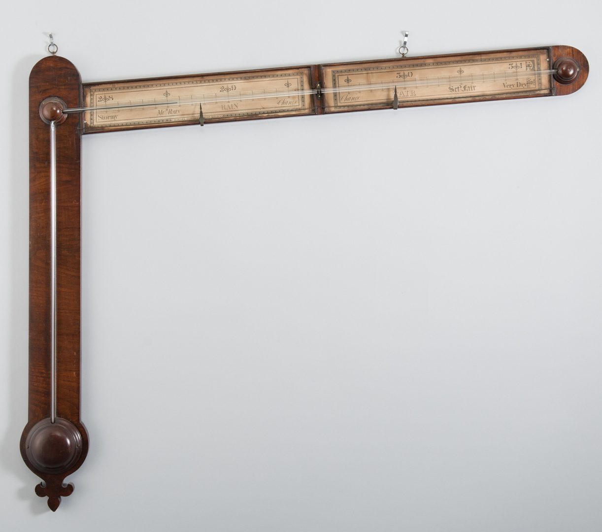 Lot 531: English Haworth Angle Barometer