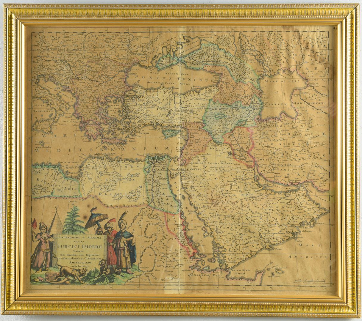 Lot 547: Turkish Empire Map, Justus Danckerts 1685