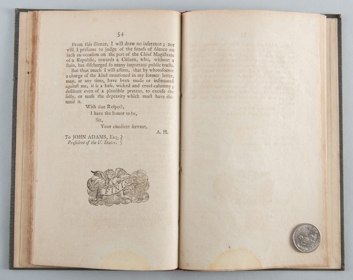 Lot 561: 2 Pamphlets: Alexander Hamilton and John Adams