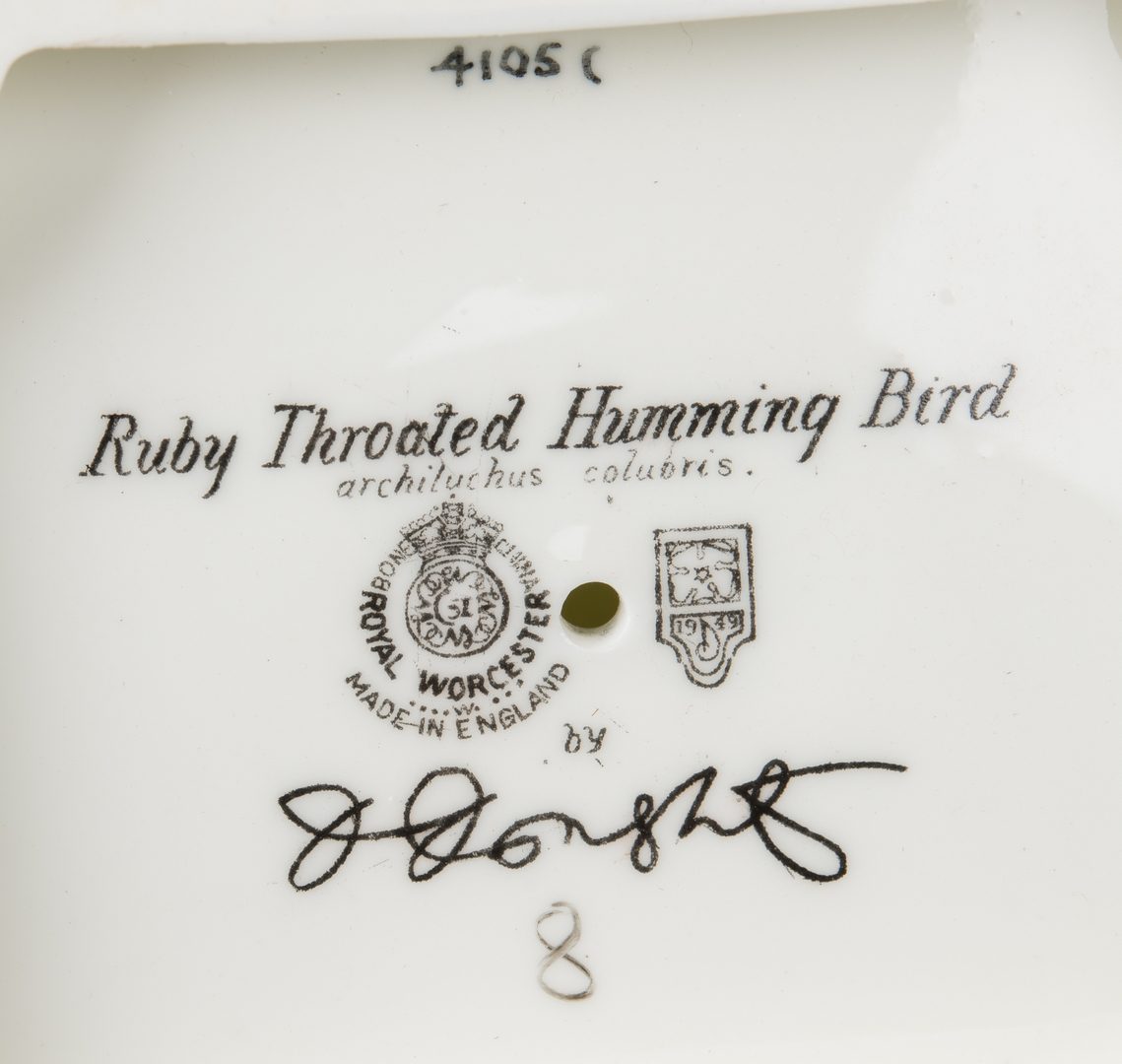 Lot 616: Pair Dorothy Doughty Hummingbirds