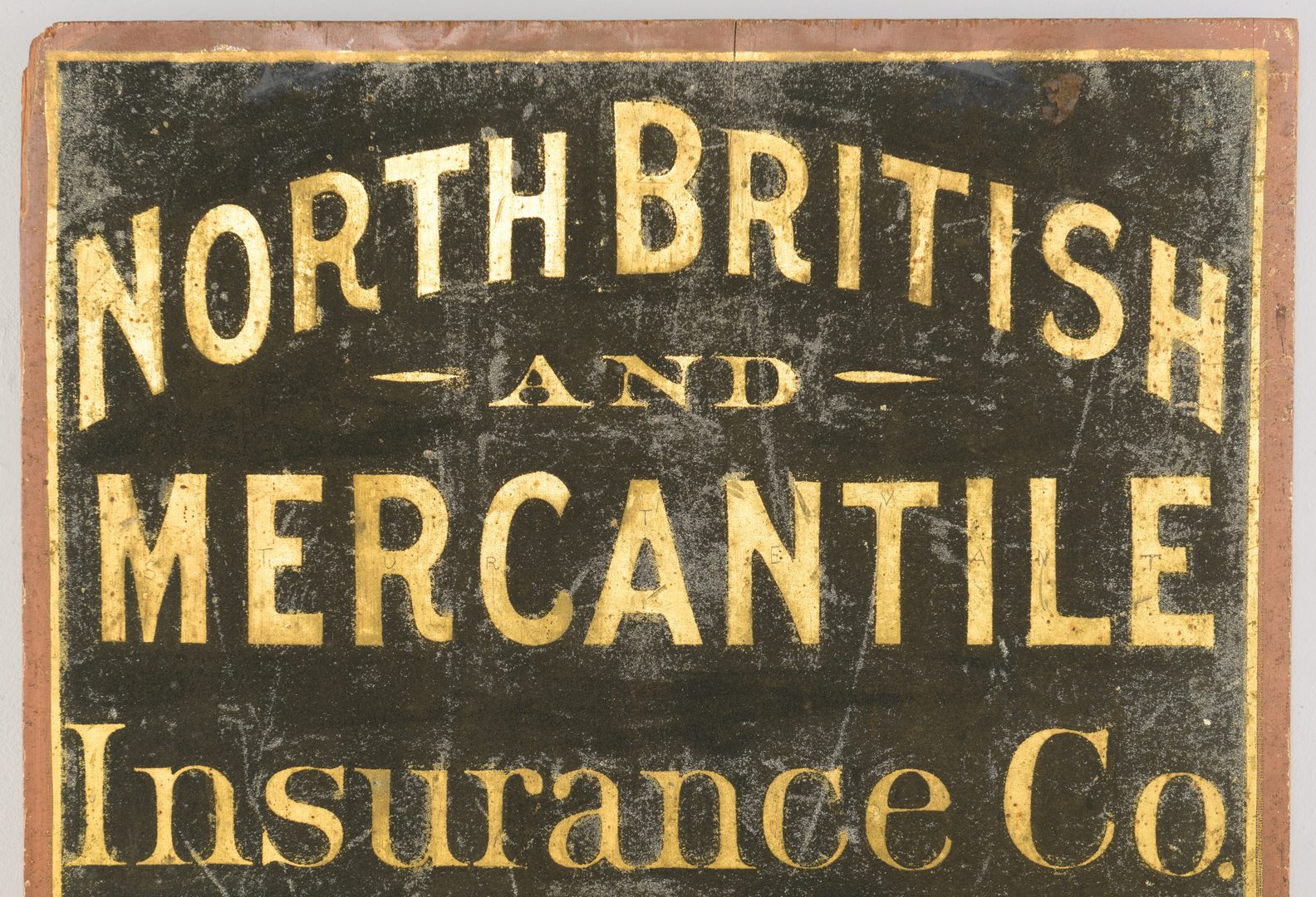 Lot 631: Chicago Insurance Co. Painted Trade Sign