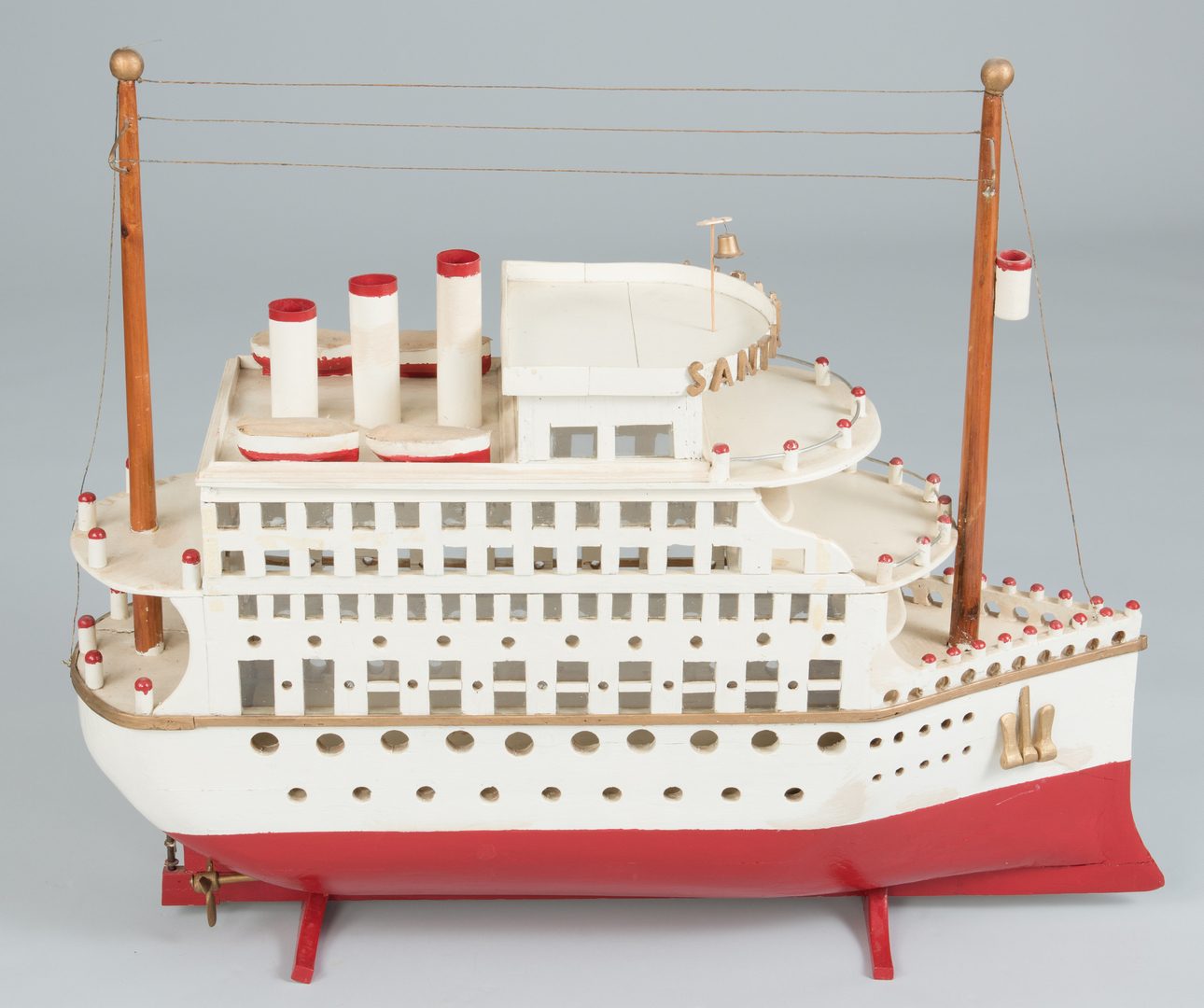 Lot 632: Folk Art Model of Riverboat