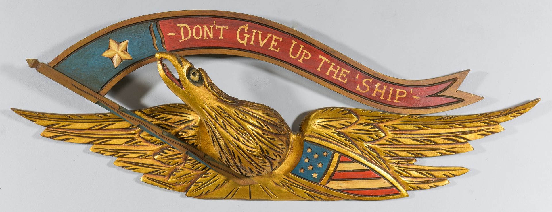 Lot 633: 4 Folk Art Americana Eagle Items