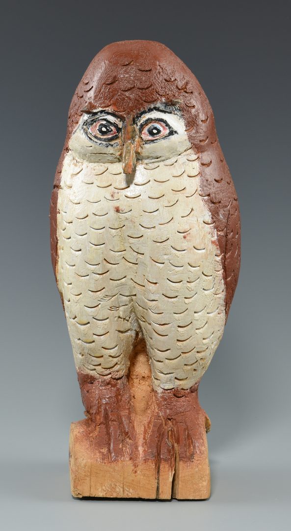 Lot 650: Folk Art Bird Carvings, Shields Landon Jones and Finster