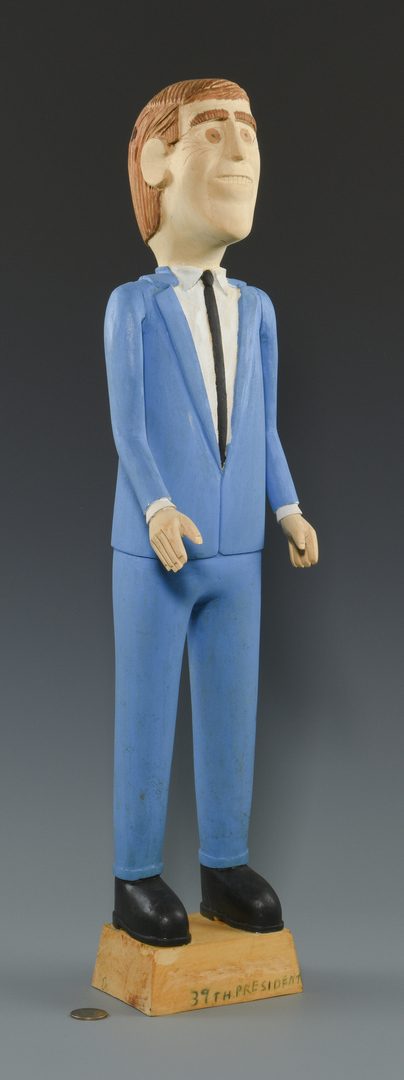 Lot 665: Wimp Gibson Carving, Jimmy Carter